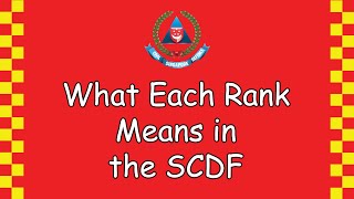 What Each Rank Means in the SCDF