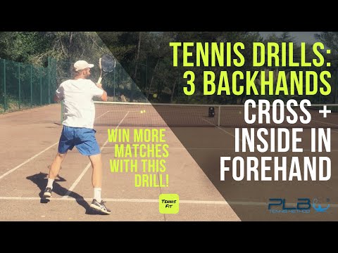 TENNIS DRILLS: 3 Backhands Cross + Inside In Attacking Forehand I JM Tennis - Online Tennis Programs