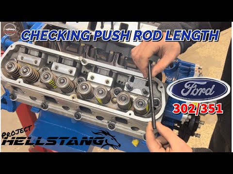 SBF Aluminum Head INSTALL Part 2: Determining pushrod length on FORD 302 & 5.0 roller motors