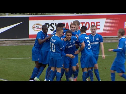 Prachtige kopbal Obispo bij PSV O17