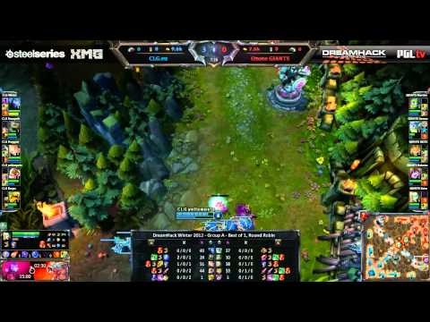 DreamHack Winter 2012 - League of Legends - Group A - CLG.eu vs Ozone Giants