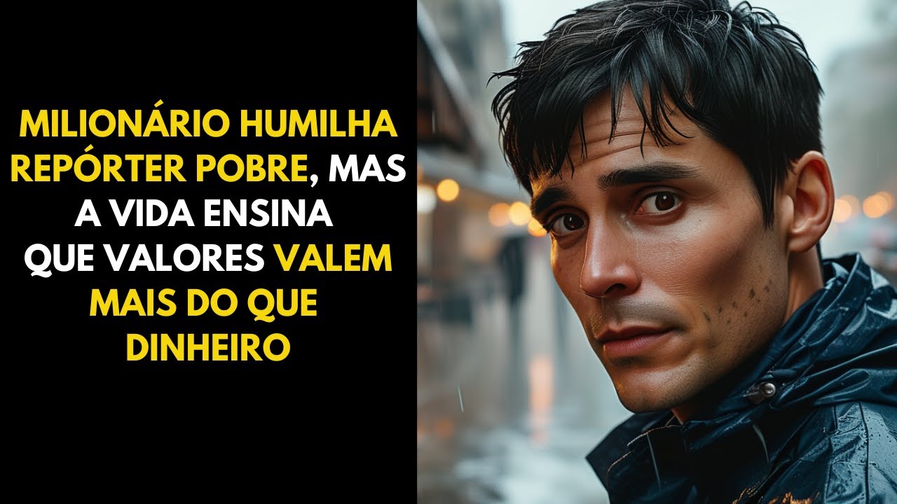 MILIONÁRIO HUMILHA REPÓRTER POBRE, MAS A VIDA ENSINA QUE VALORES VALEM MAIS DO QUE DINHEIRO!
