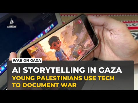 Young Palestinians in Gaza use AI to tell stories of war and separation