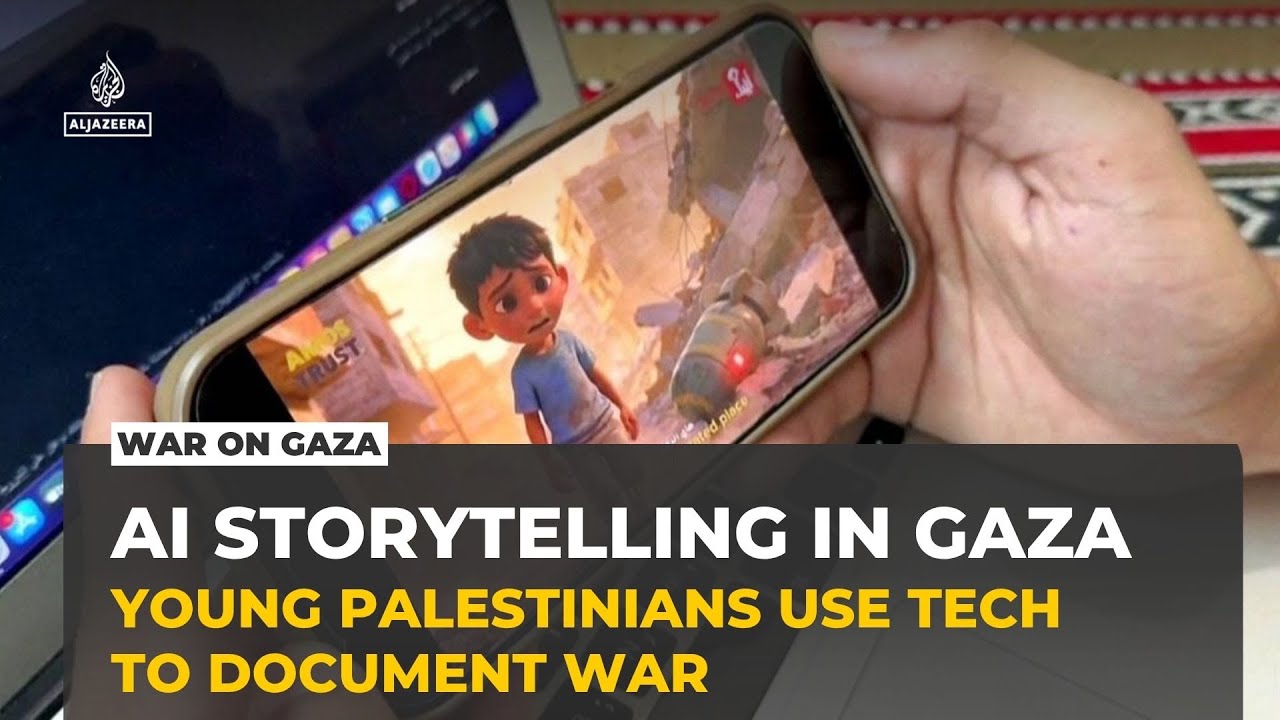 Young Palestinians in Gaza use AI to tell stories of war and separation