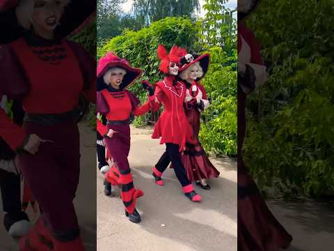 Charlie’s guards 2! #hazbinhotel #alastorcosplay #alastor #hazbinhotelcosplay #rosie #vivziepop #fun