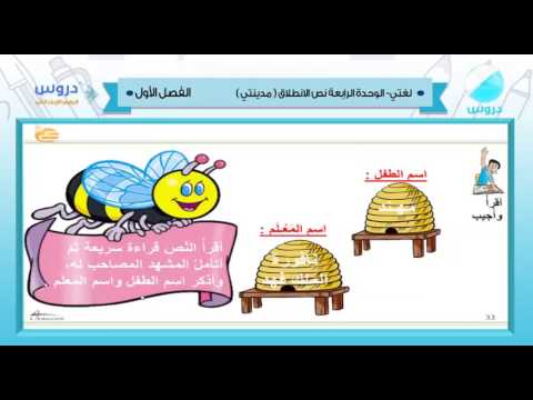 الرابع الإبتدائي | الفصل الدراسي الأول 1438 | لغتي | الوحدة الرابعة - نص الإنطلاق