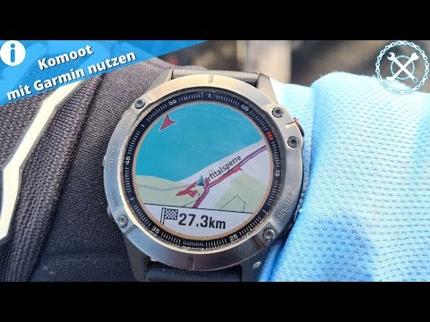 Komoot Navigations Funktion der Garmin Fēnix 6 Pro