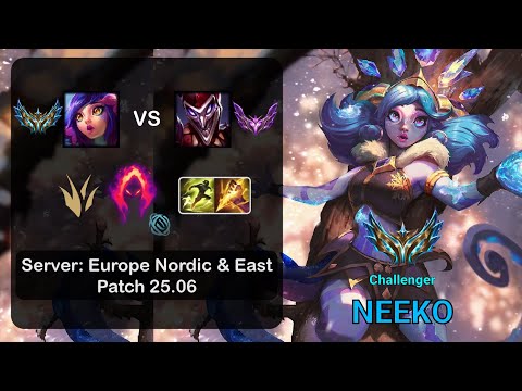 Neeko Jungle vs Shaco - EUNE Challenger - Patch 25.06