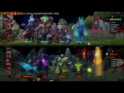 LGD Gaming VS Virtus Pro (BO3) Dota 2 Asia Championships 2018 Playoffs Final day