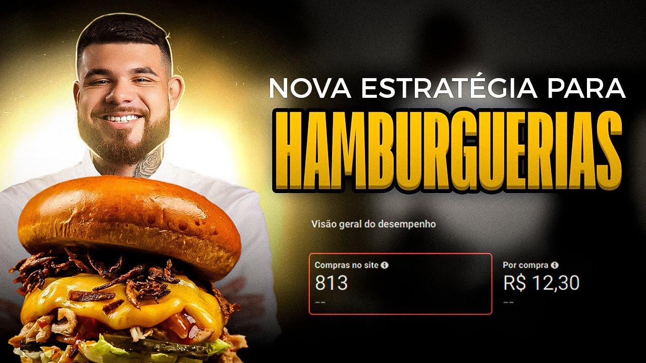 🍔 Como Fazer anúncios para HAMBURGUERIAS! Nova Estratégia ☑️