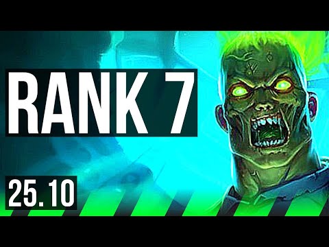 BRAND vs ZED (JGL) | Rank 1 Brand, Rank 7, Dominating | EUW Challenger | 25.10