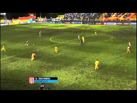 Gol de Mendoza. Crucero 1 - Estudiantes 2. Fecha 17. Primera División 2015. FPT.