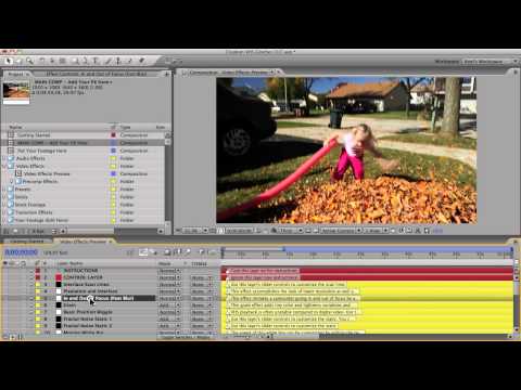 Damaged VHS FX / Retro Looks for Footage - After Effects Tutorial