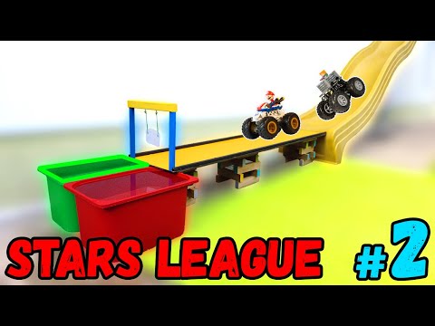 Tournament #2: STARS LEAGUE Team Championship 25/26 Hot Wheels MONSTER TRUCK Racing Waterslide Pool