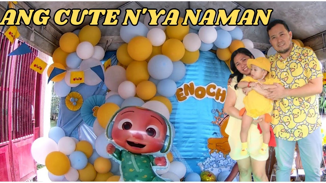 P1: Napaaga kami ng dating sa 1st Birthday ni "Enoch". Nag-aayos pa lang sila ng mga gamit