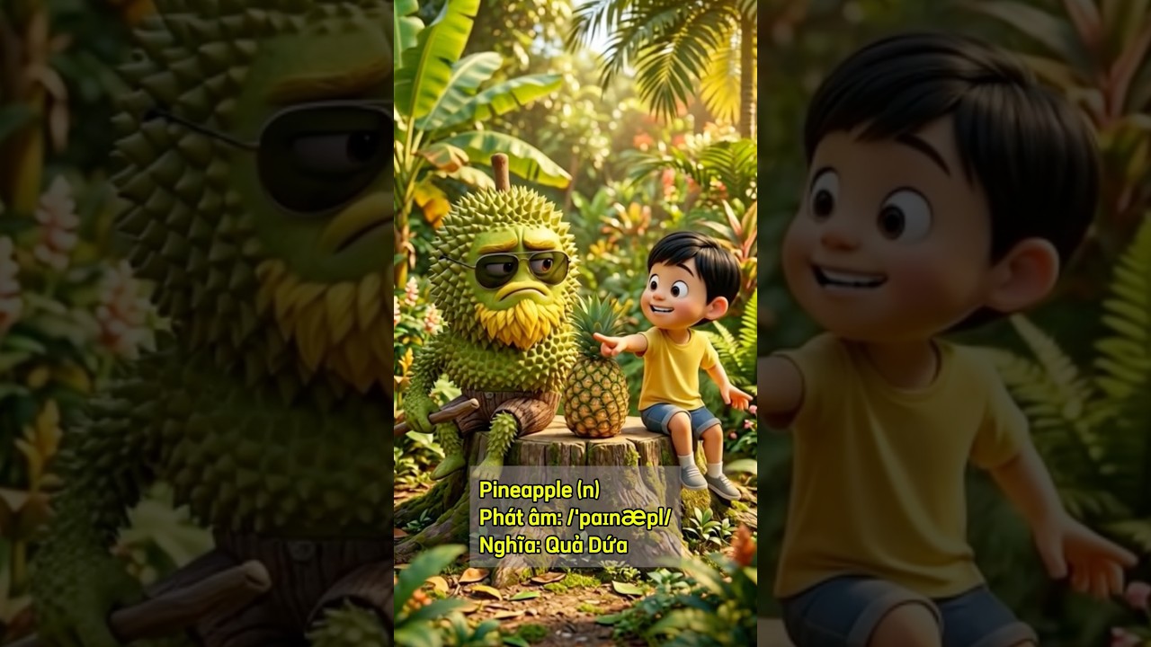 Chatbot tạo video dạy tiếng anh cho bé dạng cây cối hỏi đáp với bé