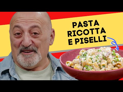 Pasta with ricotta and peas