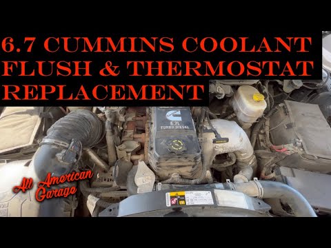 2010-2018 Ram 2500/3500/4500/5500 6.7 Cummins Coolant Flush and Thermostat Replacement