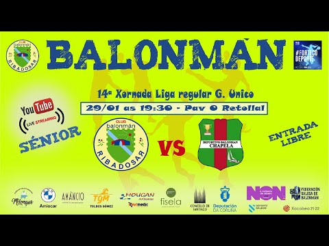 14ª Xornada Senior  Masculino Liga  Regular G. Único Bm Ribadosar  vs  Bm Chapela