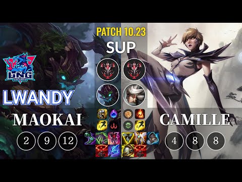 LNG lwandy Maokai vs Camille Sup - KR Patch 10.23