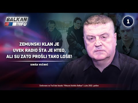 INTERVJU: Siniša Vučinić - Zemunski klan je radio šta je hteo, ali su zato prošli tako! (12.7.2022)