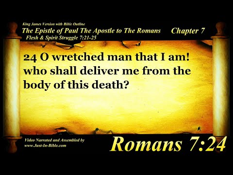 Romans Chapter 7 - Bible Book 45 - The Holy Bible KJV Read Along Audio/Video/Text