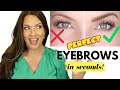 EASY BROW HACK!!! The BEST Eyebrow Makeup Tutorial EVER!!! MATURE, THIN, SPARSE BROWS