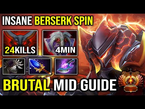 NEW 7.30D MID AXE GUIDE - 4Min Vanguard Insane 10K MMR Berserk Tank EZ 24Kills Unlimited Spin Dota 2