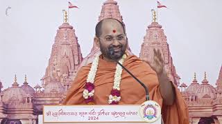 Swami HariprakashDasji - Salangpur - Heartfelt blessings at  Nutan Mandir mahotsav, Anjar