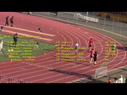 2018 Delta League Trials - Boys 300m Hurdles