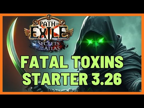 Path of Exile Assassin Guide: POISON Blade Vortex | 3.26 [Secrets of the Altas] Budget DoT Build!🟢🟢🟢