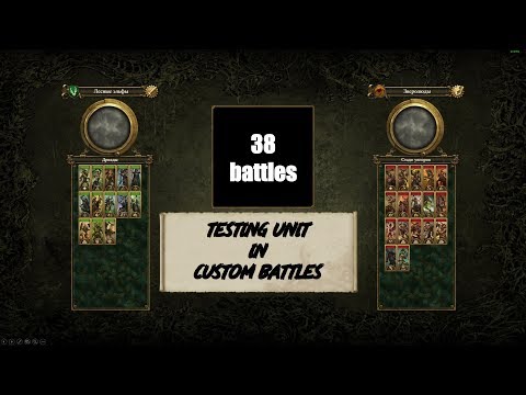 Unit Testing in Custom Battles Wood Elves vs Beastmen
