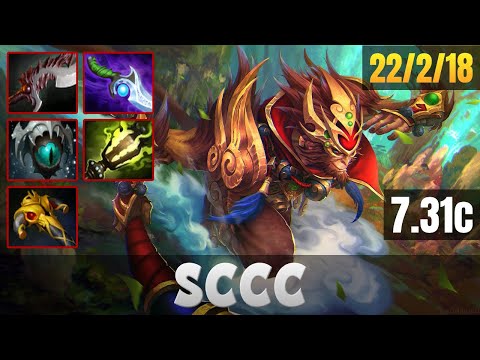 SCCC MONKEY KING MID LANE WITH 22 KILLS | DOTA 2 PATCH 7.31C PRO GAMEPLAY