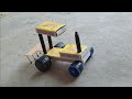 How To Make Mini Toy Tractor And Caltiwetar With Matchbox At Home Diy Cultivator Science Project