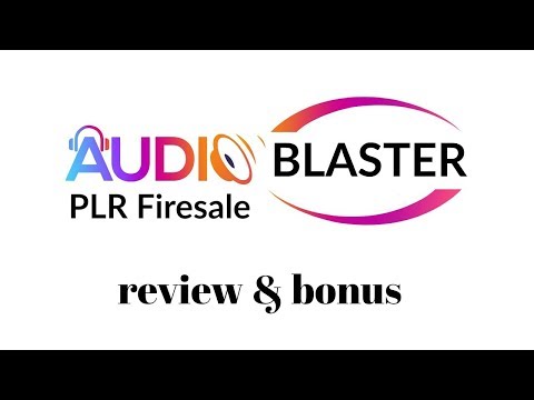 Audio Blaster PLR Firesale Review Bonus - Your Own Royalty Free Music Business In Minutes Video