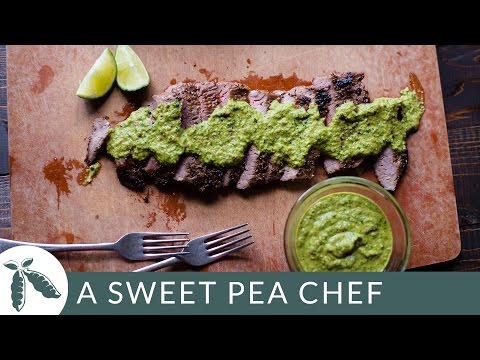 Flank Steak With Chimichurri Sauce | A Sweet Pea Chef