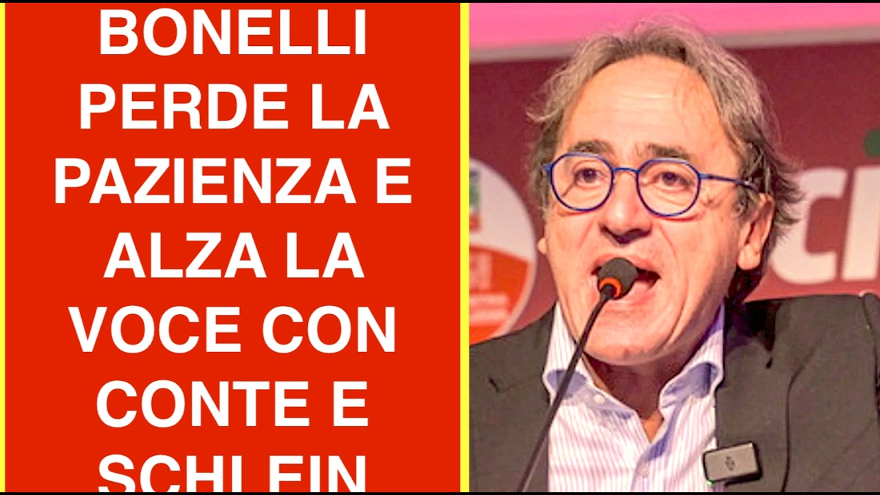 BONELLI PERDE LA PAZIENZA E ALZA LA VOCE CON CONTE E SCHLEIN