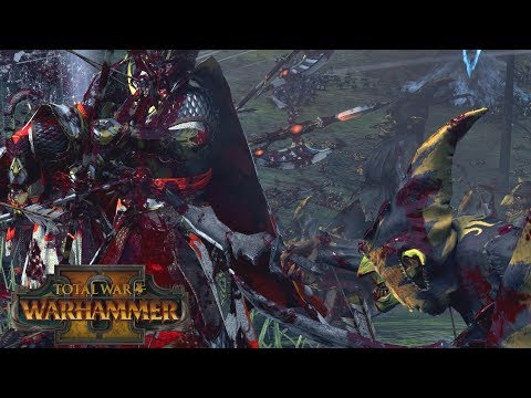 GREEN TSUNAMI - Greenskins vs High & Dark Elves // Total War: Warhammer II Online Battle