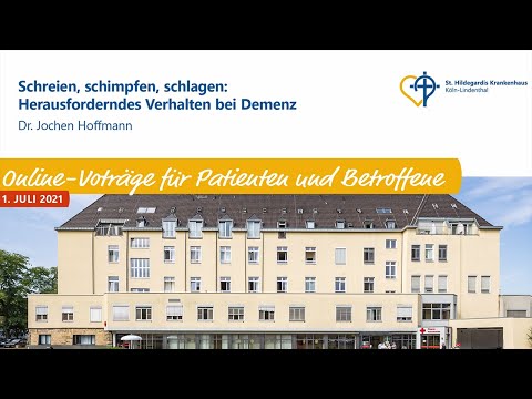 Online Vortrag "Schreien, schimpfen, schlagen - herausforderndes Verhalten bei Demenz"
