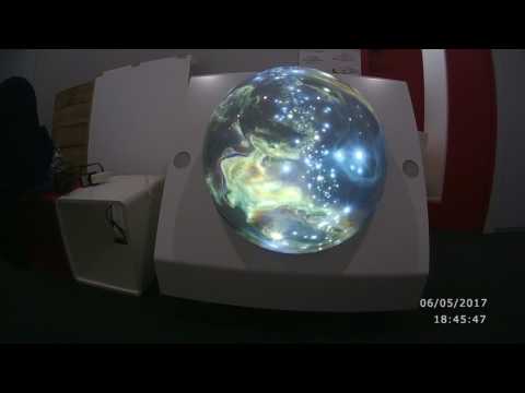 Docodemo Dome Test Projection of Fulldome Short "Waiting Far Away"