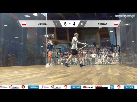 Filip Jarota - Leon Krysiak BETARD Indywidualne Mistrzostwa Polski w Squasha 2023 - finał