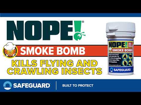 Get rid of flying and crawling insects in one shot with NOPE! Smoke Bombs