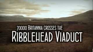 preview picture of video '70000 Britannia Crosses The Ribblehead Viaduct'
