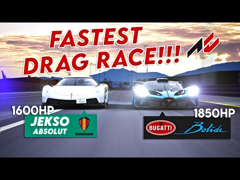 1850HP Bugatti BOLIDE VS 1600HP Koenigsegg JESKO ABSOLUT | WHICH IS FASTEST ?