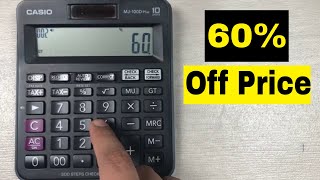How to Calculate 60 Percent Off a Price on Calculator