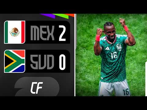 ✅ MÉXICO VENCIÓ 2-0 a SUDÁFRICA en el ESTADIO AZTECA