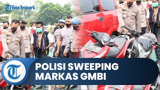 Polisi Angkut 15 Sepeda Motor dan 2 Mobil saat Sweeping Markas GMBI di Indramayu