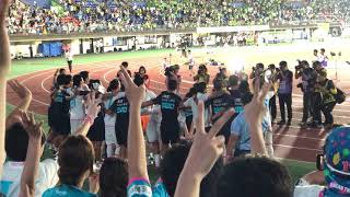 金井復帰弾での勝利後サポーターへの挨拶！