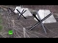 Украина продолжает строить стену на границе с РФ 