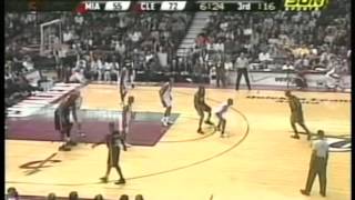 Lebron James 41 pts,10 ast vs Dwyane Wade 33 pts,7 ast, season 2006 cavs vs heat